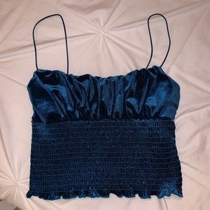 Urban Outfitters Suede Crop Top